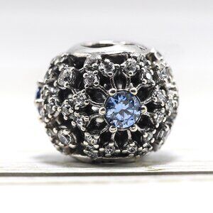 Pandora Charm Cinderella Wish  Snowflake ALE S925
